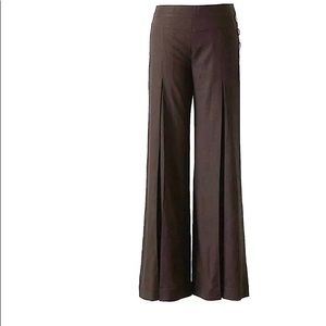 Anthropologie Elevenses Linen Wide Leg Tro…